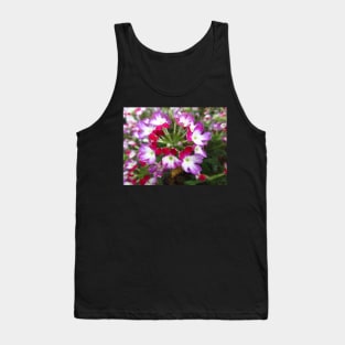 blooming pink flowers, garden, blooms, petals, Tank Top